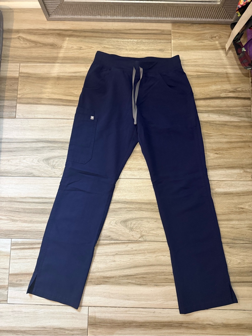 Figs Women's Navy Drawstring Scrub Joggers